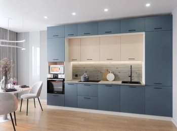 Кухонный гарнитур Фьюжн 3400 мм (Санвут) в Красноуральске - krasnouralsk.mebel-e96.ru