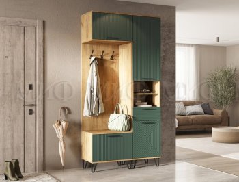 Прихожая Флэш комп.1, крафт/графит (Миф) в Красноуральске - krasnouralsk.mebel-e96.ru