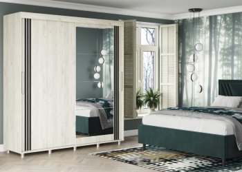 Шкаф-купе 2000 мм Форест крафт белый (Стиль) в Красноуральске - krasnouralsk.mebel-e96.ru