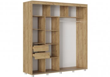 Шкаф-купе 2000 мм Форест крафт золотой(Стиль) в Красноуральске - krasnouralsk.mebel-e96.ru