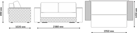 Диван Форвард Ultra Cocoa (Софт) в Красноуральске - krasnouralsk.mebel-e96.ru