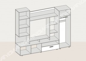 Гостиная Аллегро вариант-3 (Венге/Белфорт) в Красноуральске - krasnouralsk.mebel-e96.ru