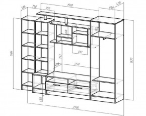 Стенка Оскар (Лин) в Красноуральске - krasnouralsk.mebel-e96.ru