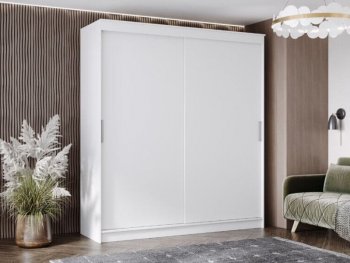 Шкаф-купе 2000 мм Гранд-1 ЛДСП, белый гладкий (Эра) в Красноуральске - krasnouralsk.mebel-e96.ru