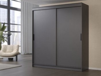 Шкаф-купе 2000 мм Гранд-1 ЛДСП, графит (Эра) в Красноуральске - krasnouralsk.mebel-e96.ru