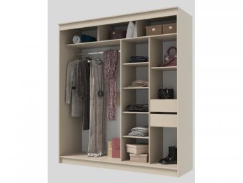 Шкаф-купе 2000 мм Гранд-1 ЛДСП/Зеркало, Сатин (Эра) в Красноуральске - krasnouralsk.mebel-e96.ru