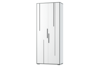 Шкаф 2 дв. Грей (УНИ) (МЛК) в Красноуральске - krasnouralsk.mebel-e96.ru