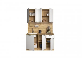 КУхонный гарнитур Хелмер 1400 мм (Сурская) в Красноуральске - krasnouralsk.mebel-e96.ru