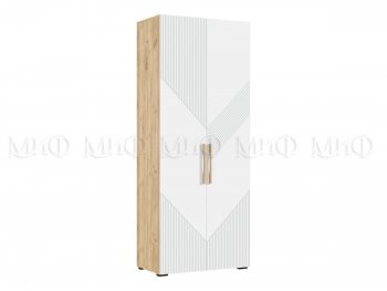Шкаф распашной 900 мм Ирис с антресолью, крафт/белый (Миф) в Красноуральске - krasnouralsk.mebel-e96.ru