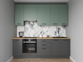 Кухонный гарнитур Изумруд 2400 мм Sanvut в Красноуральске - krasnouralsk.mebel-e96.ru