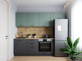 Кухонный гарнитур Изумруд 2550 мм (Санвут) в Красноуральске - krasnouralsk.mebel-e96.ru