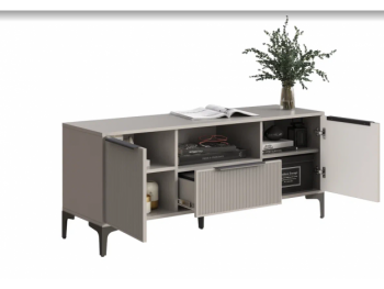 Тумба ТВ на 1350 Кимберли кашемир (Handis) в Красноуральске - krasnouralsk.mebel-e96.ru