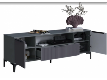 Тумба ТВ на 1650 Кимберли графит (Handis) в Красноуральске - krasnouralsk.mebel-e96.ru