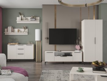 Стенка Кимберли кашемир, модульная (Handis) в Красноуральске - krasnouralsk.mebel-e96.ru