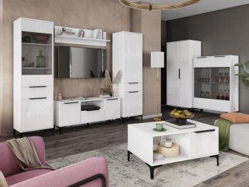 Стенка Кимберли белый, модульная (Handis) в Красноуральске - krasnouralsk.mebel-e96.ru