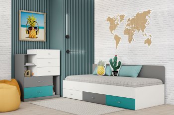 Кровать Клео арт. 010 океан (Диал) в Красноуральске - krasnouralsk.mebel-e96.ru