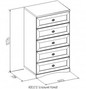 Комод 12 Адель в Красноуральске - krasnouralsk.mebel-e96.ru