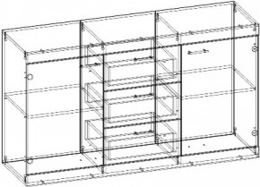 Комод Соната КС-1500 (Дуб сонома/Дуб сакраменто) в Красноуральске - krasnouralsk.mebel-e96.ru