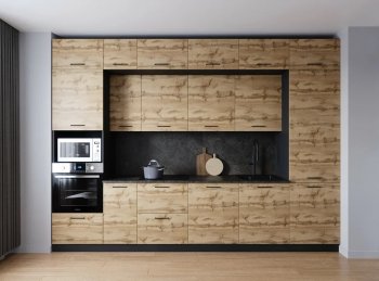 Кухонный гарнитур Крафт 3400 мм (Санвут) в Красноуральске - krasnouralsk.mebel-e96.ru