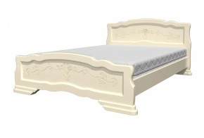 Кровать из массива Карина-6 Слоновая кость (БМ) в Красноуральске - krasnouralsk.mebel-e96.ru