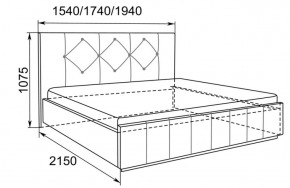 Кровать Лина с подъемным механизмом 1800*2000 в Красноуральске - krasnouralsk.mebel-e96.ru