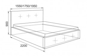 Кровать Линда с подъемным механизмом 1400*2000 в Красноуральске - krasnouralsk.mebel-e96.ru