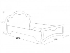 Кровать Ольга-10 МДФ (1400) в Красноуральске - krasnouralsk.mebel-e96.ru