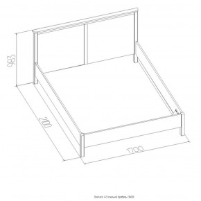 Кровать Шерлок 1800 орех 1800*2000 в Красноуральске - krasnouralsk.mebel-e96.ru