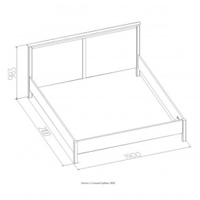 Кровать Шерлок 900 дуб сонома 1200*2000 в Красноуральске - krasnouralsk.mebel-e96.ru