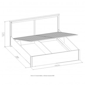 Кровать Шерлок с ПМ 1400 дуб сонома 1400*2000 в Красноуральске - krasnouralsk.mebel-e96.ru