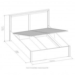 Кровать Шерлок с ПМ 1400 орех 1400*2000 в Красноуральске - krasnouralsk.mebel-e96.ru