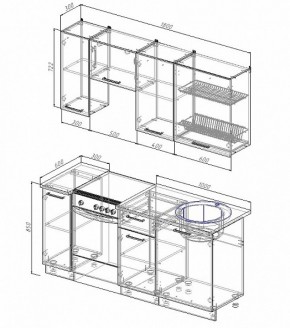 Кухонный гарнитур Жемчуг 1800 в Красноуральске - krasnouralsk.mebel-e96.ru