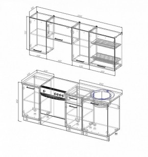 Кухонный гарнитур Лофт 2000 в Красноуральске - krasnouralsk.mebel-e96.ru