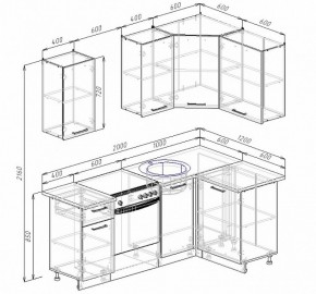 Кухонный гарнитур угловой Графика 2000х1200 в Красноуральске - krasnouralsk.mebel-e96.ru