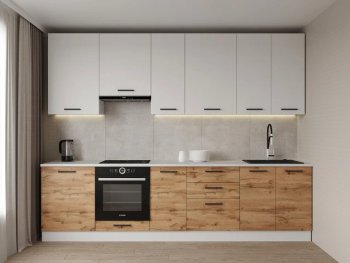 Кухонный гарнитур высокий Лада 3000 мм (Санвут) в Красноуральске - krasnouralsk.mebel-e96.ru