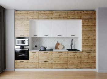 Кухонный гарнитур Лада 3400 мм (Санвут) в Красноуральске - krasnouralsk.mebel-e96.ru