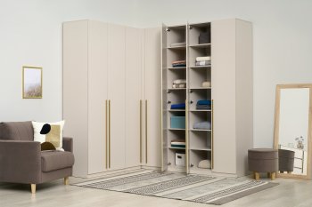 Гардеробная/шкаф 2200*1706 мм Ларго №3 Кашемир (Миф) в Красноуральске - krasnouralsk.mebel-e96.ru