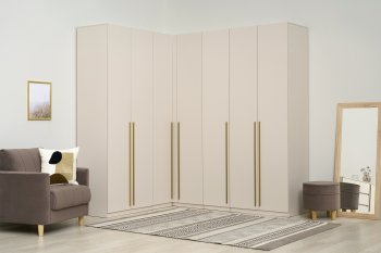 Гардеробная/шкаф 2200*1706 мм Ларго №3 Кашемир (Миф) в Красноуральске - krasnouralsk.mebel-e96.ru