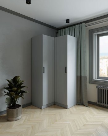 Шкаф угловой Ларс (угол прямой), Серый камень (Микон) в Красноуральске - krasnouralsk.mebel-e96.ru