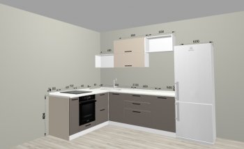 Угловой кухонный гарнитур Санвут 1516х2100 мм в Красноуральске - krasnouralsk.mebel-e96.ru