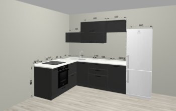 Угловой кухонный гарнитур Санвут 1516х2100 мм в Красноуральске - krasnouralsk.mebel-e96.ru