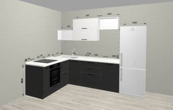 Угловой кухонный гарнитур Санвут 1516х2100 мм в Красноуральске - krasnouralsk.mebel-e96.ru