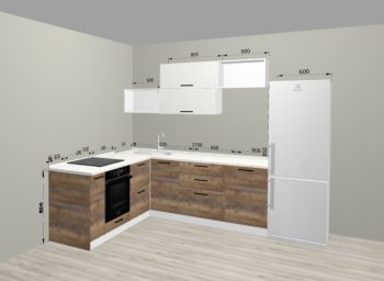 Угловой кухонный гарнитур Санвут 1516х2100 мм в Красноуральске - krasnouralsk.mebel-e96.ru