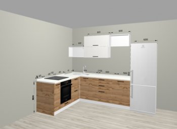 Угловой кухонный гарнитур Санвут 1516х2100 мм в Красноуральске - krasnouralsk.mebel-e96.ru