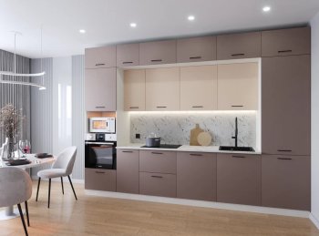 Кухонный гарнитур Латте 3400 мм (Санвут) в Красноуральске - krasnouralsk.mebel-e96.ru
