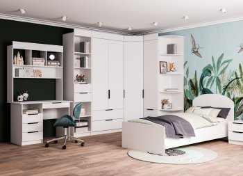 Набор детской мебели Лавис модульный белый софт (ДСВ) в Красноуральске - krasnouralsk.mebel-e96.ru
