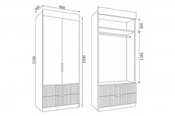 Набор детской мебели Лавис модульный белый софт (ДСВ) в Красноуральске - krasnouralsk.mebel-e96.ru