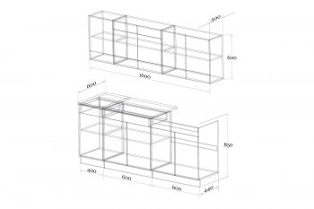 Кухонный гарнитур Лайт 1600 мм (Зарон) в Красноуральске - krasnouralsk.mebel-e96.ru