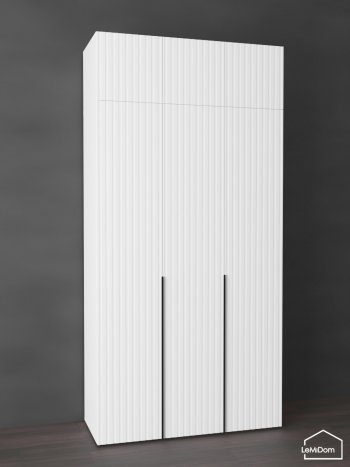 Шкаф с антресолью 1200 мм Linnea MHR-3A-1 2450х1200х510 (Белый-М 11.1.1) в Красноуральске - krasnouralsk.mebel-e96.ru