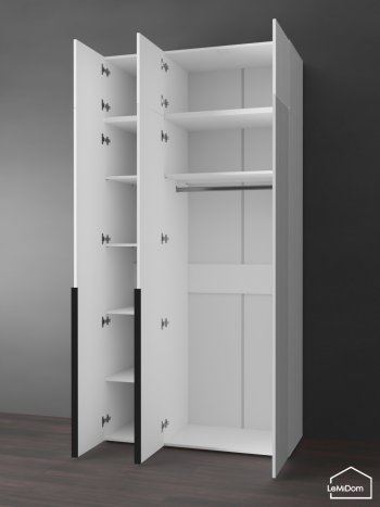 Шкаф с антресолью 1200 мм Linnea MHR-3A-1 2450х1200х510 (Белый-М 11.1.2) в Красноуральске - krasnouralsk.mebel-e96.ru